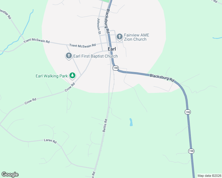 map of restaurants, bars, coffee shops, grocery stores, and more near 2831 Bettis Road in Grover