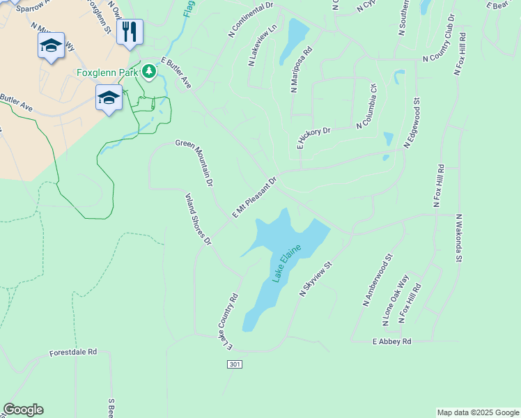 map of restaurants, bars, coffee shops, grocery stores, and more near 1087 East Marina Lane in Flagstaff