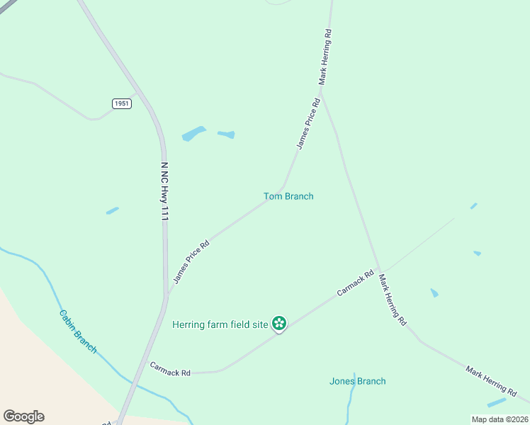 map of restaurants, bars, coffee shops, grocery stores, and more near 294 James Price Road in Seven Springs