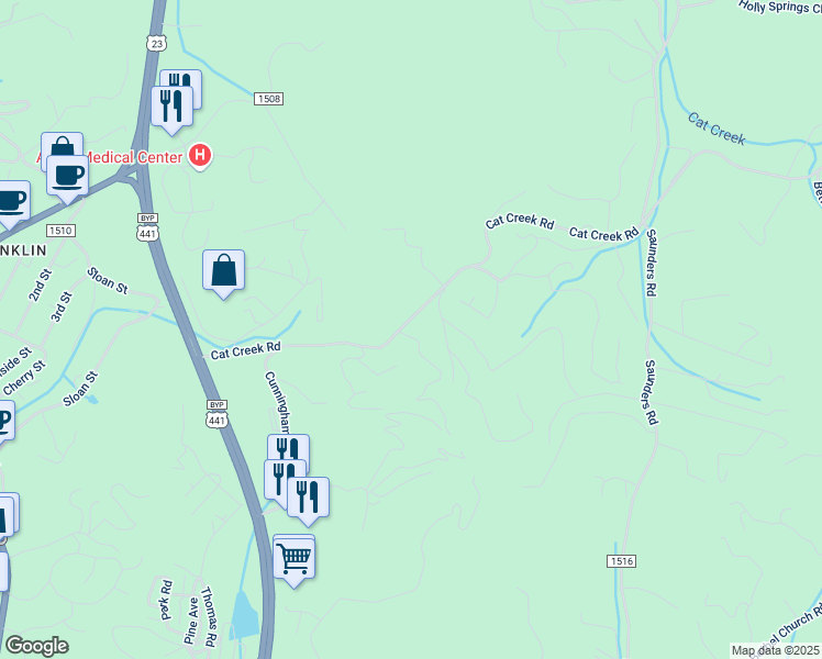 map of restaurants, bars, coffee shops, grocery stores, and more near 20 Bear Paw Hill Road in Franklin