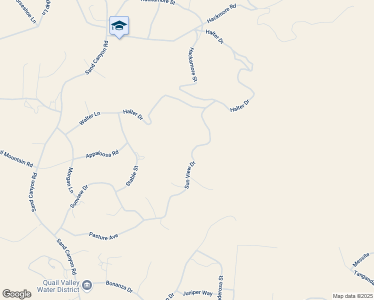 map of restaurants, bars, coffee shops, grocery stores, and more near 25405 Sun View Drive in Tehachapi