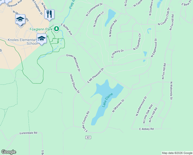 map of restaurants, bars, coffee shops, grocery stores, and more near 1087 East Marina Lane in Flagstaff