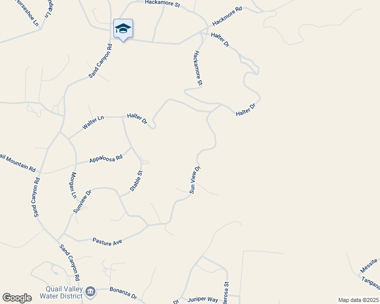 map of restaurants, bars, coffee shops, grocery stores, and more near 25405 Sun View Drive in Tehachapi