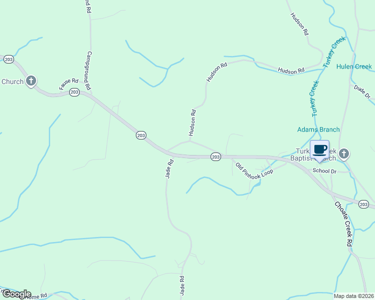 map of restaurants, bars, coffee shops, grocery stores, and more near 3840 Tennessee 203 in Savannah