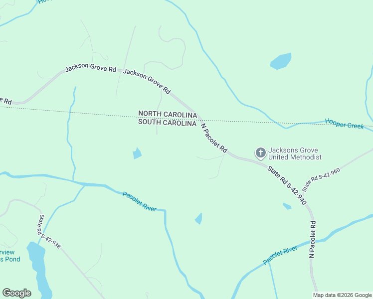 map of restaurants, bars, coffee shops, grocery stores, and more near 2921 North Pacolet Road in Landrum