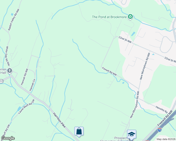 map of restaurants, bars, coffee shops, grocery stores, and more near 331 Finnell Road Northwest in Cleveland