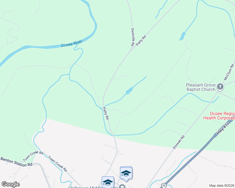 map of restaurants, bars, coffee shops, grocery stores, and more near 388 Patty Road in Benton