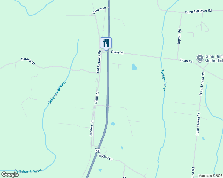 map of restaurants, bars, coffee shops, grocery stores, and more near 2376 U.S. 43 in Leoma