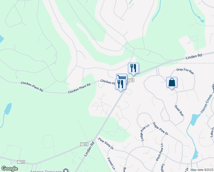 map of restaurants, bars, coffee shops, grocery stores, and more near 177 Chicken Plant Road in Aberdeen