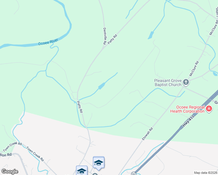 map of restaurants, bars, coffee shops, grocery stores, and more near 388 Patty Road in Benton