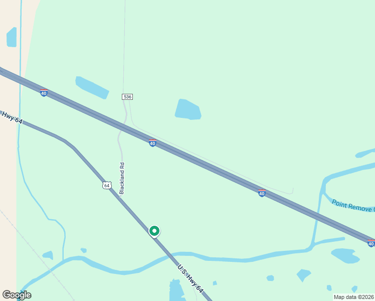 map of restaurants, bars, coffee shops, grocery stores, and more near Blackland Road in Conway County