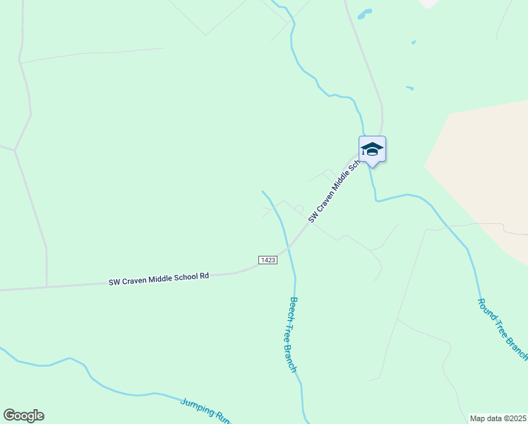 map of restaurants, bars, coffee shops, grocery stores, and more near 678 Southwest Craven Middle School Road in New Bern