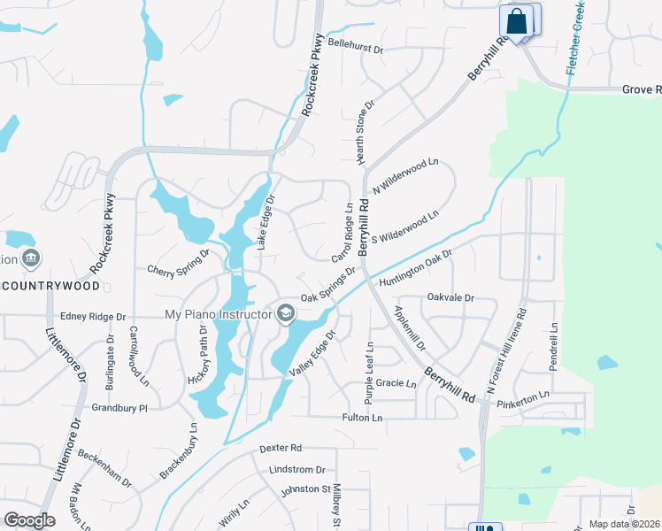 map of restaurants, bars, coffee shops, grocery stores, and more near 2366 Carrol Ridge Lane in Memphis