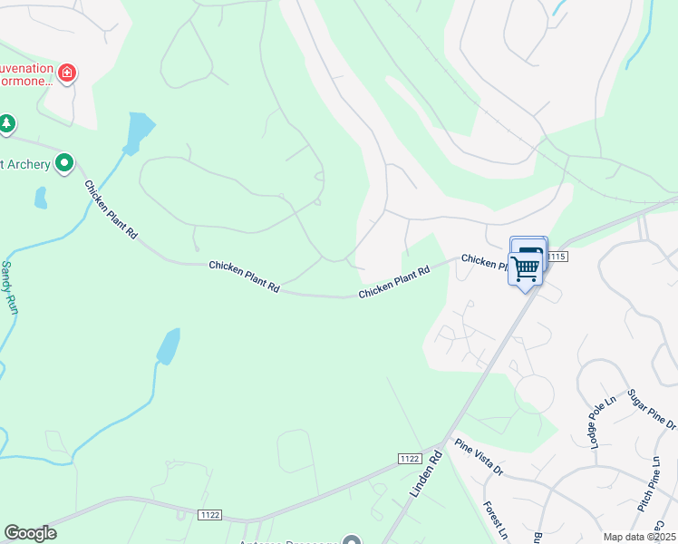 map of restaurants, bars, coffee shops, grocery stores, and more near 67 McMichael Drive in Pinehurst