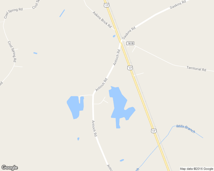 map of restaurants, bars, coffee shops, grocery stores, and more near 1568 Antioch Road in New Bern
