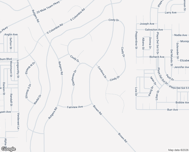 map of restaurants, bars, coffee shops, grocery stores, and more near Cordova Drive in California City