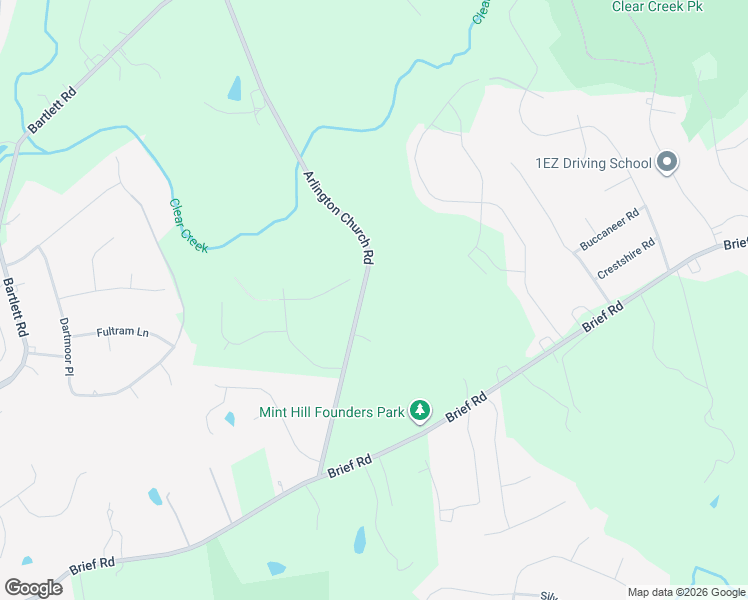 map of restaurants, bars, coffee shops, grocery stores, and more near 8326 Arlington Church Road in Charlotte