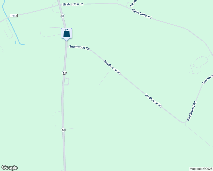 map of restaurants, bars, coffee shops, grocery stores, and more near 1375 Sumrell Road in Kinston