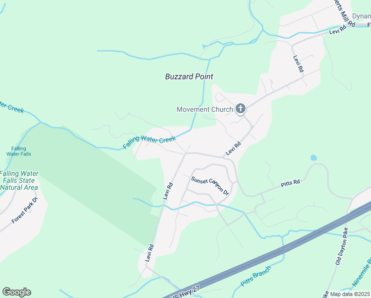 map of restaurants, bars, coffee shops, grocery stores, and more near 802 Ferry Road in Falling Water
