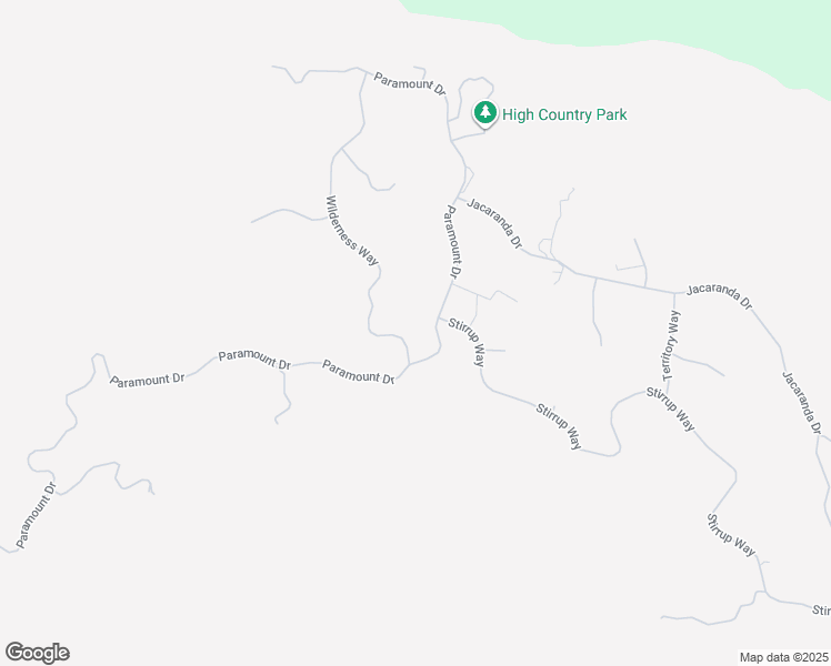 map of restaurants, bars, coffee shops, grocery stores, and more near 25501 Paramount Drive in Tehachapi