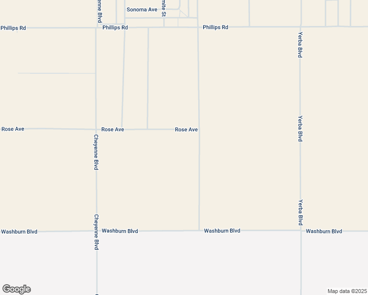 map of restaurants, bars, coffee shops, grocery stores, and more near Rose Avenue in Kern County