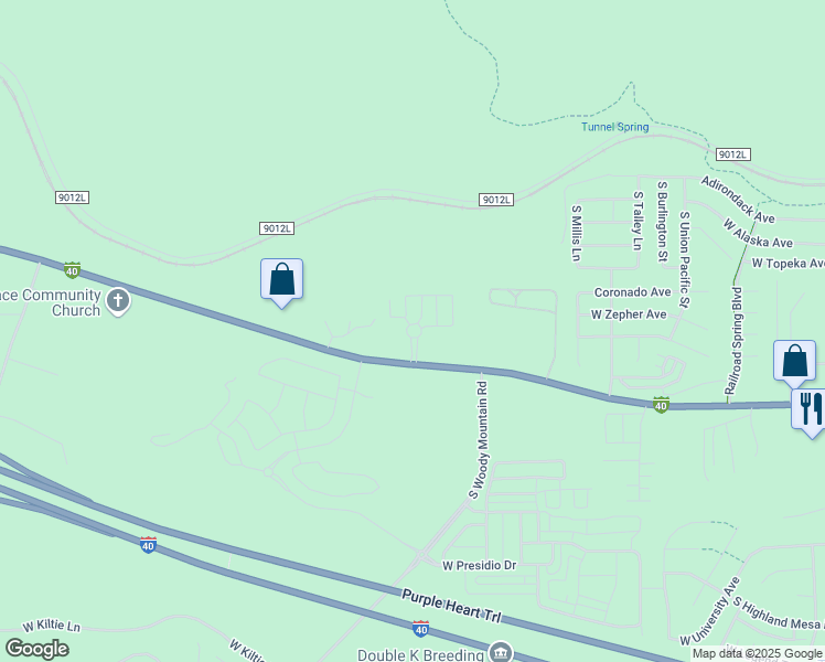 map of restaurants, bars, coffee shops, grocery stores, and more near 3200 West Route 66 in Flagstaff