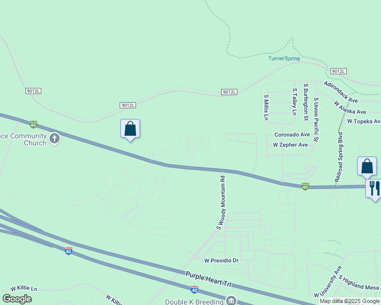 map of restaurants, bars, coffee shops, grocery stores, and more near 3200 West Route 66 in Flagstaff