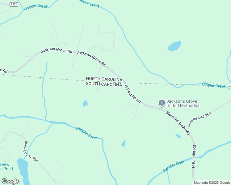 map of restaurants, bars, coffee shops, grocery stores, and more near 2921 North Pacolet Road in Landrum