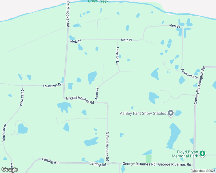 map of restaurants, bars, coffee shops, grocery stores, and more near 11601 Amos Street in Shelby County
