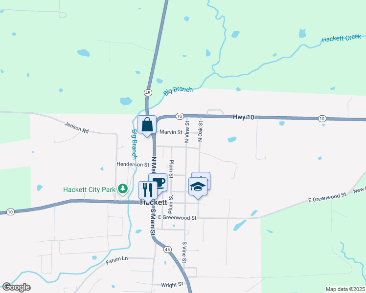 417 North Vine Street, Hackett AR Walk Score