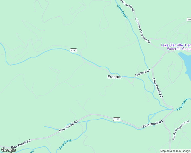 map of restaurants, bars, coffee shops, grocery stores, and more near 222 Notta Road in Cullowhee