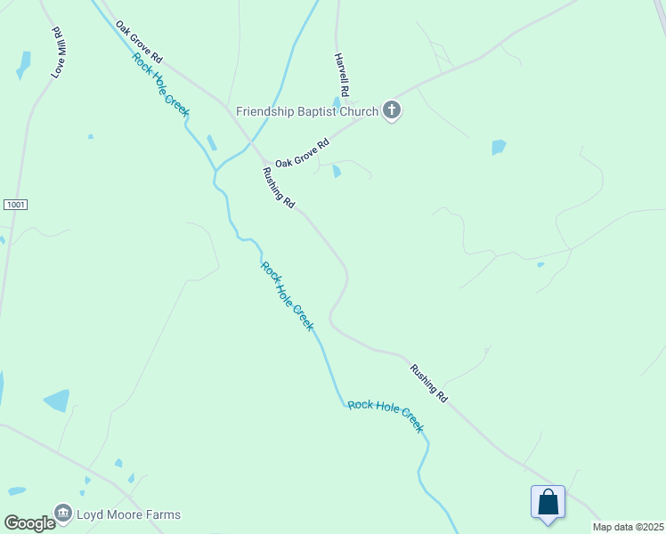 map of restaurants, bars, coffee shops, grocery stores, and more near 5379 Rushing Road in Stanfield