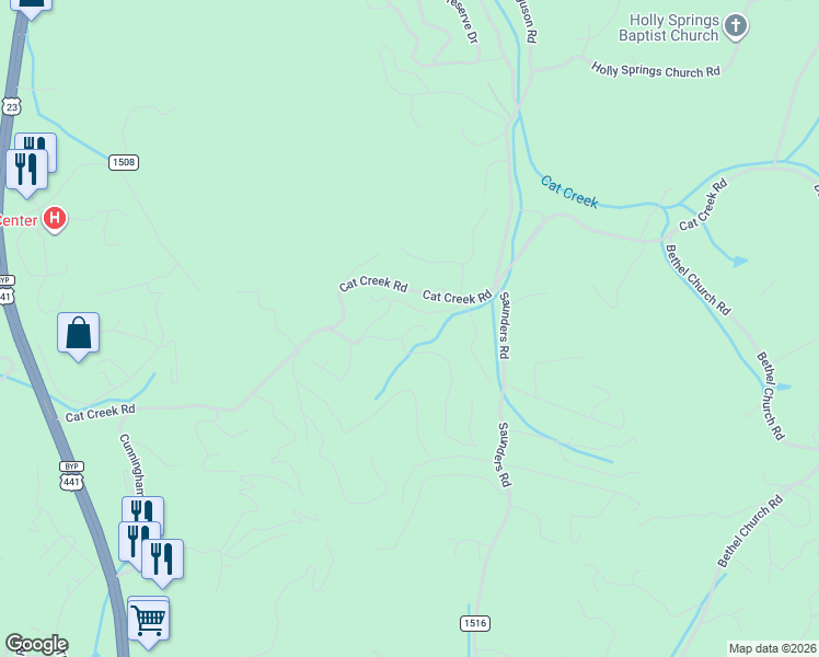 map of restaurants, bars, coffee shops, grocery stores, and more near 1-113 Cattail Lane in Franklin