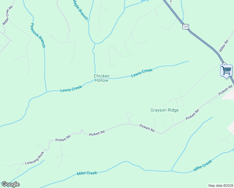 map of restaurants, bars, coffee shops, grocery stores, and more near 946 Pickett Road in Signal Mountain
