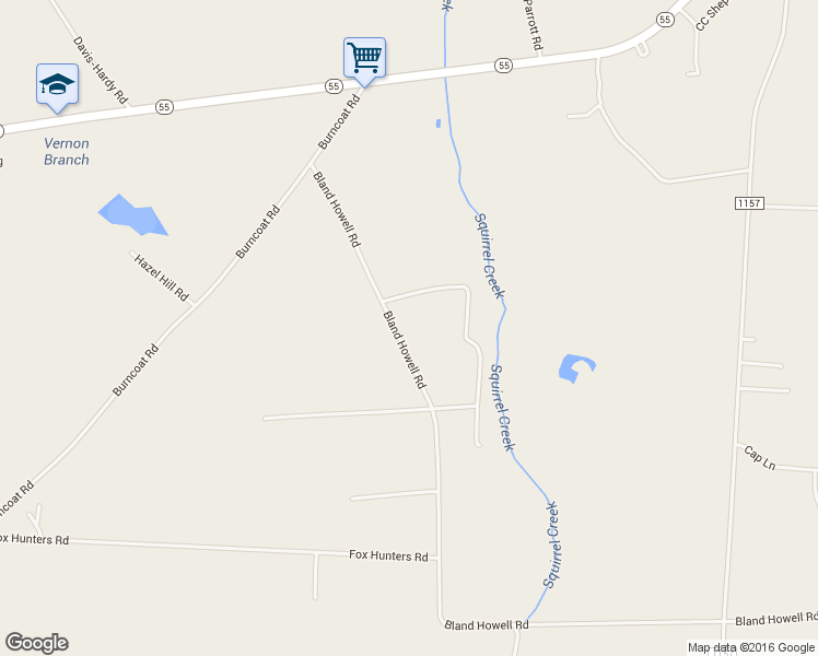 map of restaurants, bars, coffee shops, grocery stores, and more near 315 Bland Howell Road in Kinston