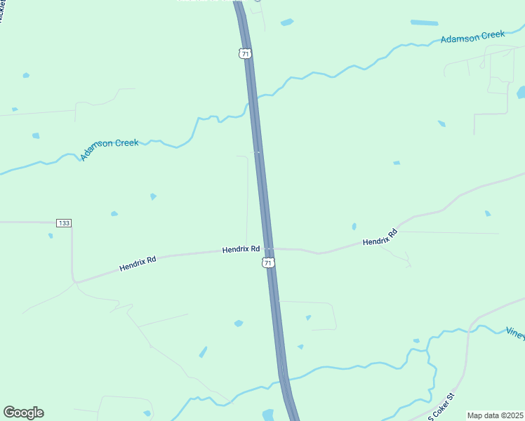map of restaurants, bars, coffee shops, grocery stores, and more near U.S. 71 in Greenwood