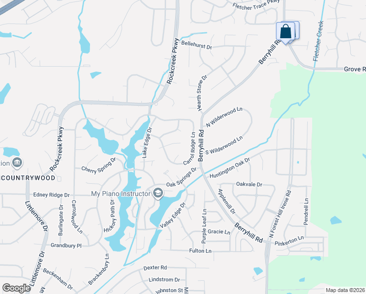 map of restaurants, bars, coffee shops, grocery stores, and more near 2425 Carrol Ridge Lane in Memphis