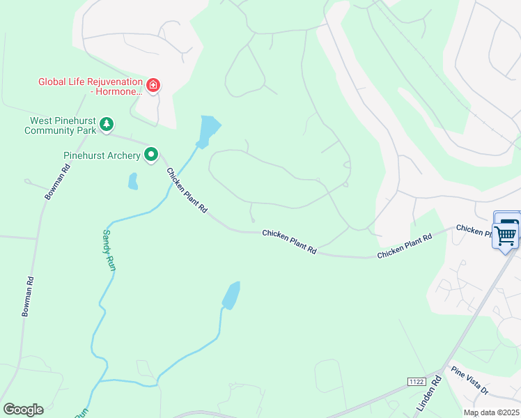 map of restaurants, bars, coffee shops, grocery stores, and more near 70 Pomeroy Drive in Pinehurst