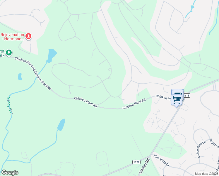 map of restaurants, bars, coffee shops, grocery stores, and more near 50 Pomeroy Drive in Pinehurst