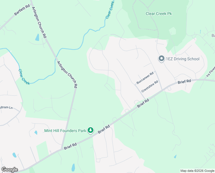 map of restaurants, bars, coffee shops, grocery stores, and more near 10025 Brief Road in Charlotte