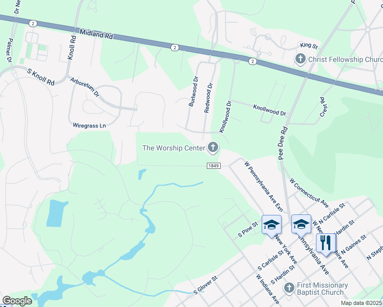 map of restaurants, bars, coffee shops, grocery stores, and more near 236 Mine Road in Carthage
