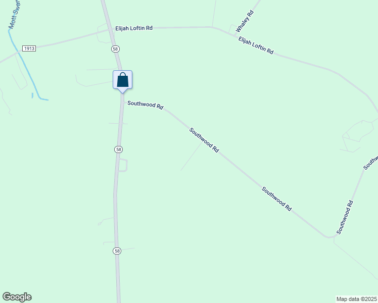 map of restaurants, bars, coffee shops, grocery stores, and more near 1340 Sumrell Road in Kinston