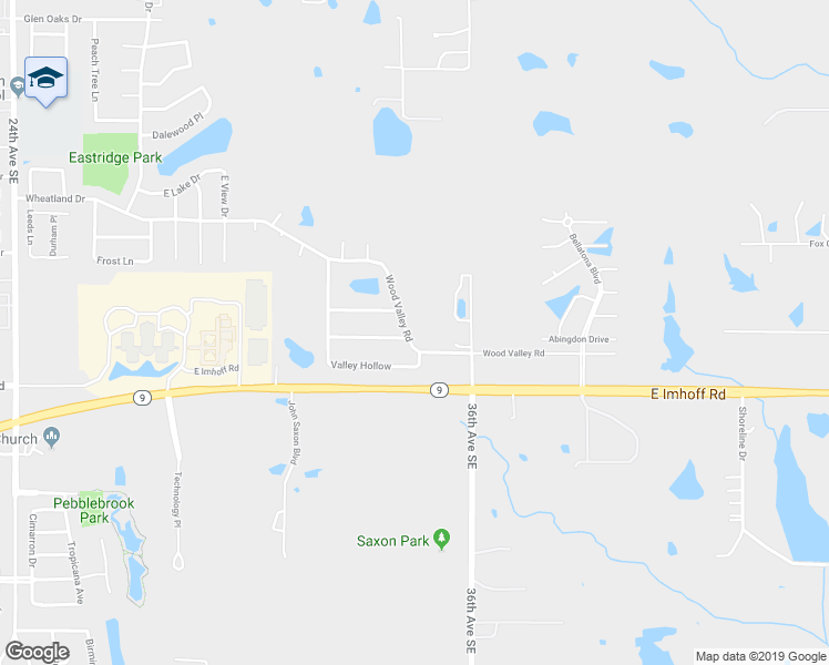 map of restaurants, bars, coffee shops, grocery stores, and more near 3325 Wood Valley Road in Norman