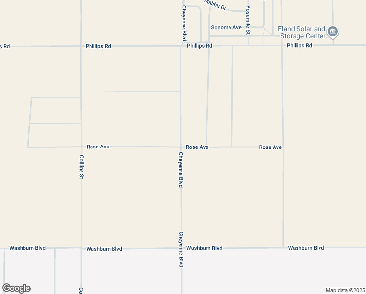 map of restaurants, bars, coffee shops, grocery stores, and more near Rose Avenue in Kern County