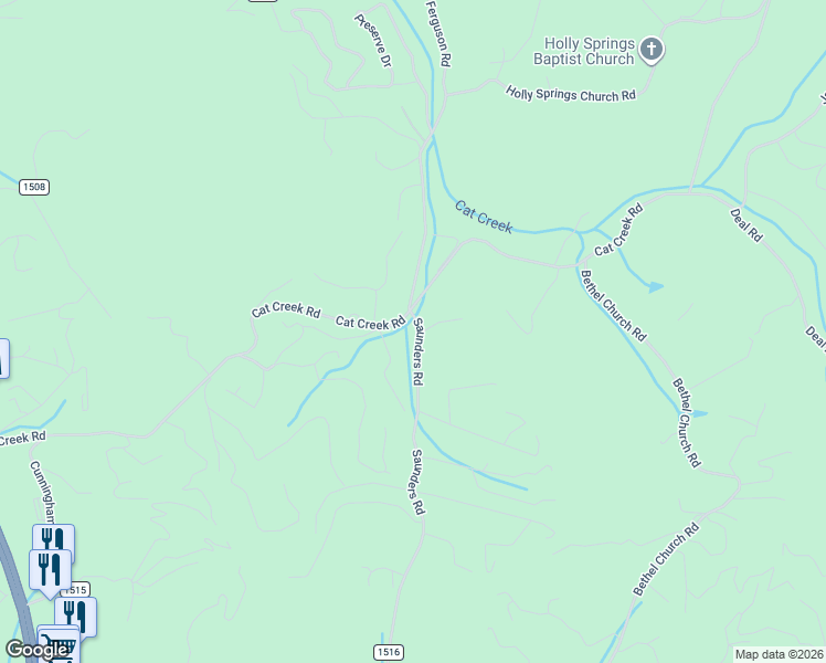 map of restaurants, bars, coffee shops, grocery stores, and more near 1130 Saunders Road in Franklin