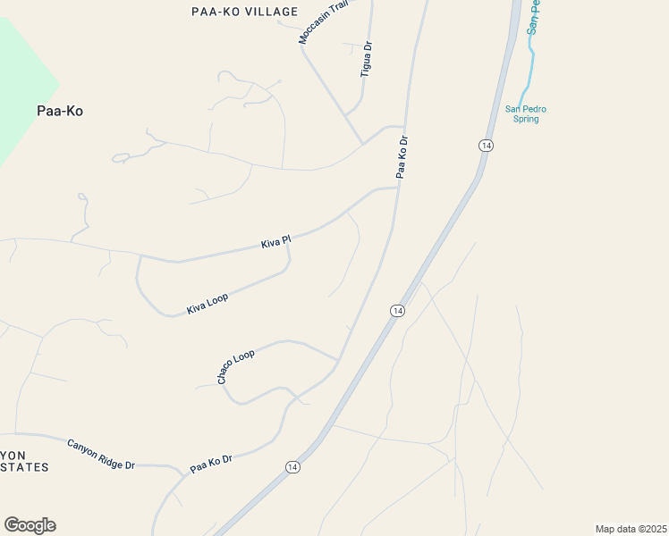 map of restaurants, bars, coffee shops, grocery stores, and more near 24 Kiva Court in Sandia Park
