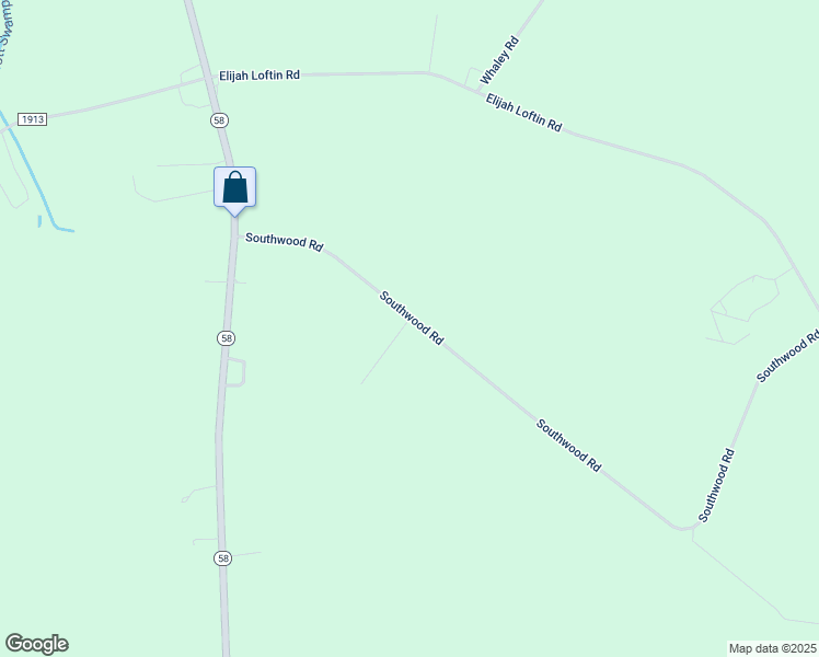 map of restaurants, bars, coffee shops, grocery stores, and more near 1340 Sumrell Road in Kinston