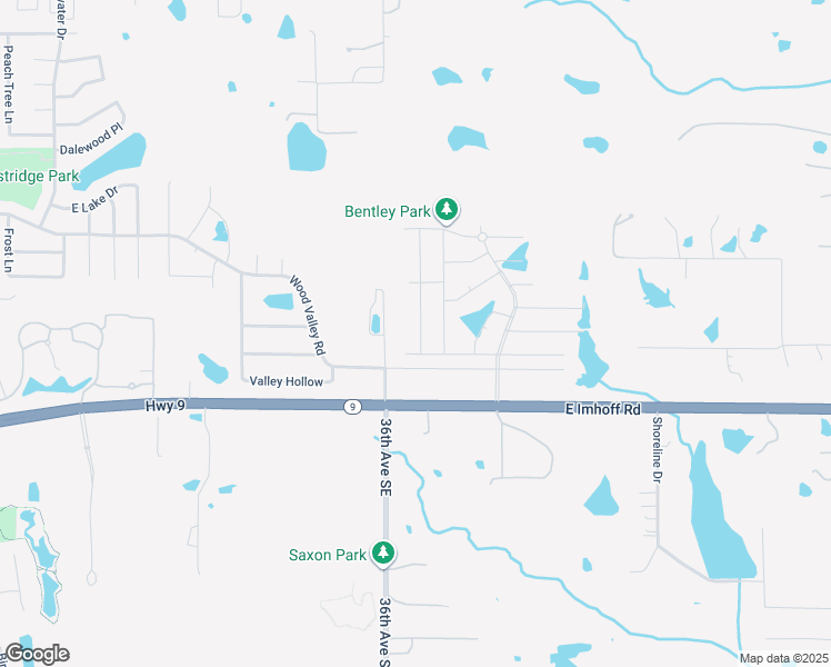 map of restaurants, bars, coffee shops, grocery stores, and more near 2201-2275 36th Ave SE in Norman