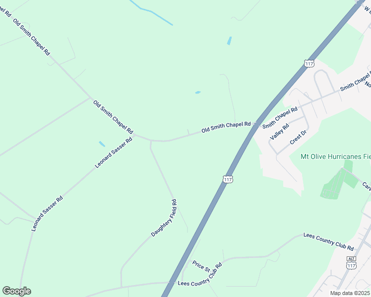 map of restaurants, bars, coffee shops, grocery stores, and more near 853 Old Smith Chapel Road in Mount Olive