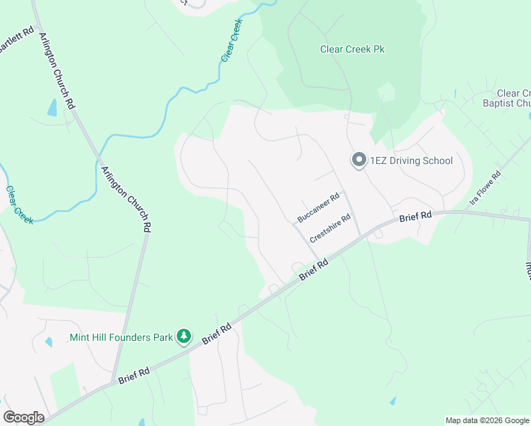 map of restaurants, bars, coffee shops, grocery stores, and more near 8513 Lochinvar Drive in Charlotte